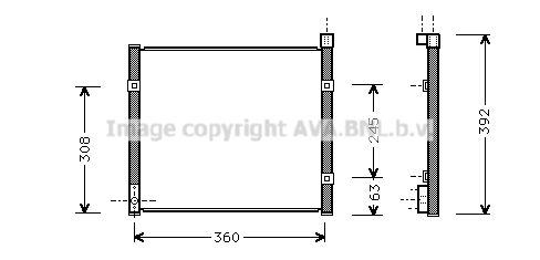 AVA QUALITY COOLING Lauhdutin, ilmastointilaite HD5095